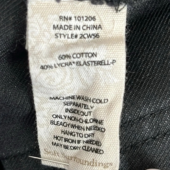 Soft Surroundings The Ultimate Cropped Bootcut Jeans in Washed Black - Size 12 - Picture 6 of 6